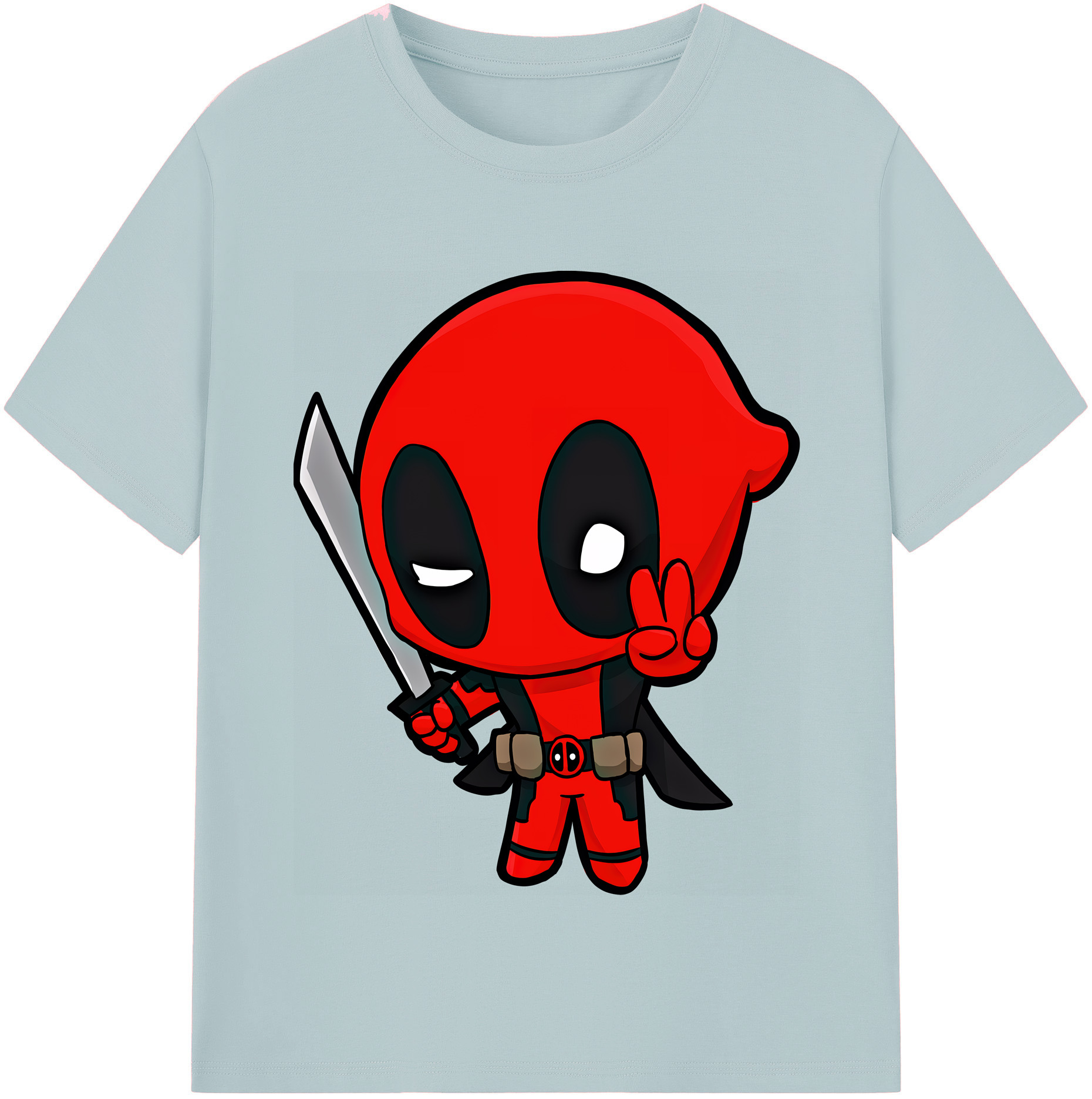 （画像用） Deadpool デッドプール 綿100％半袖Tシャツ（フロントプリント）